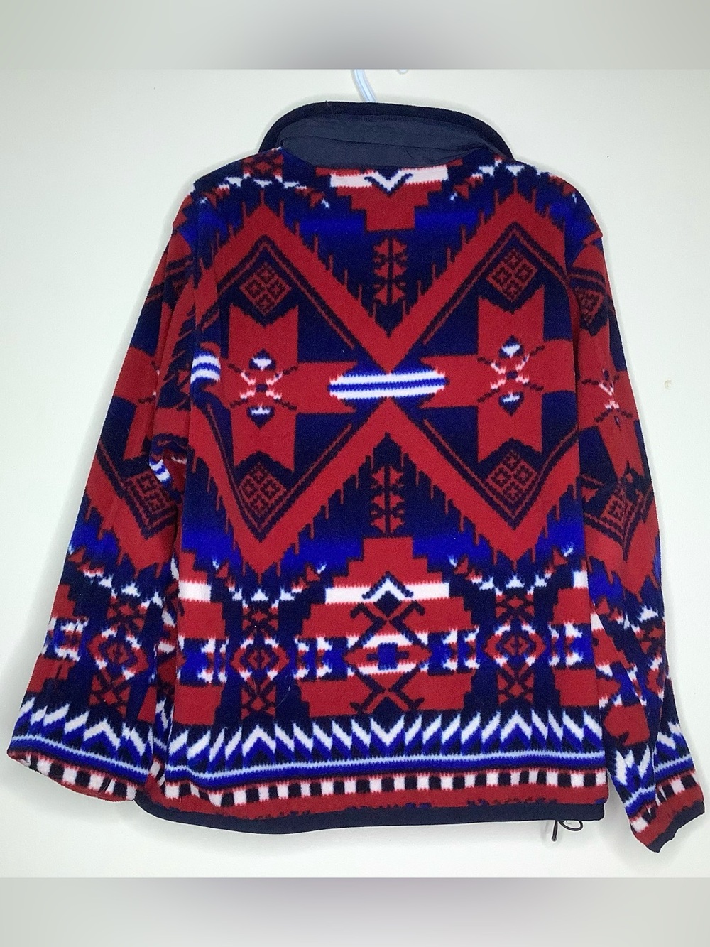 < Vintage Polo Ralph Lauren Aztec Southwestern Fleece Pullover > - Picture 9 of 9